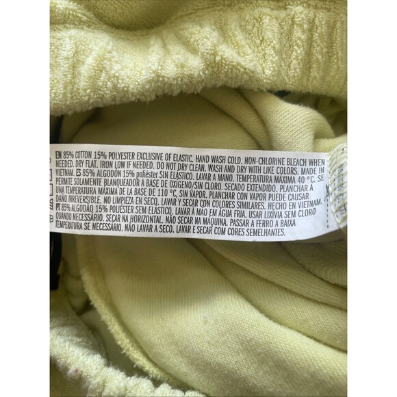 Forever 21 Terry Cloth Jumper Size M Yellow Strapless‎ Summer Beach Pool Travel - Picture 4 of 4